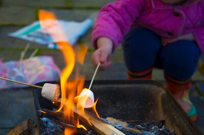 Marshmallows roosteren